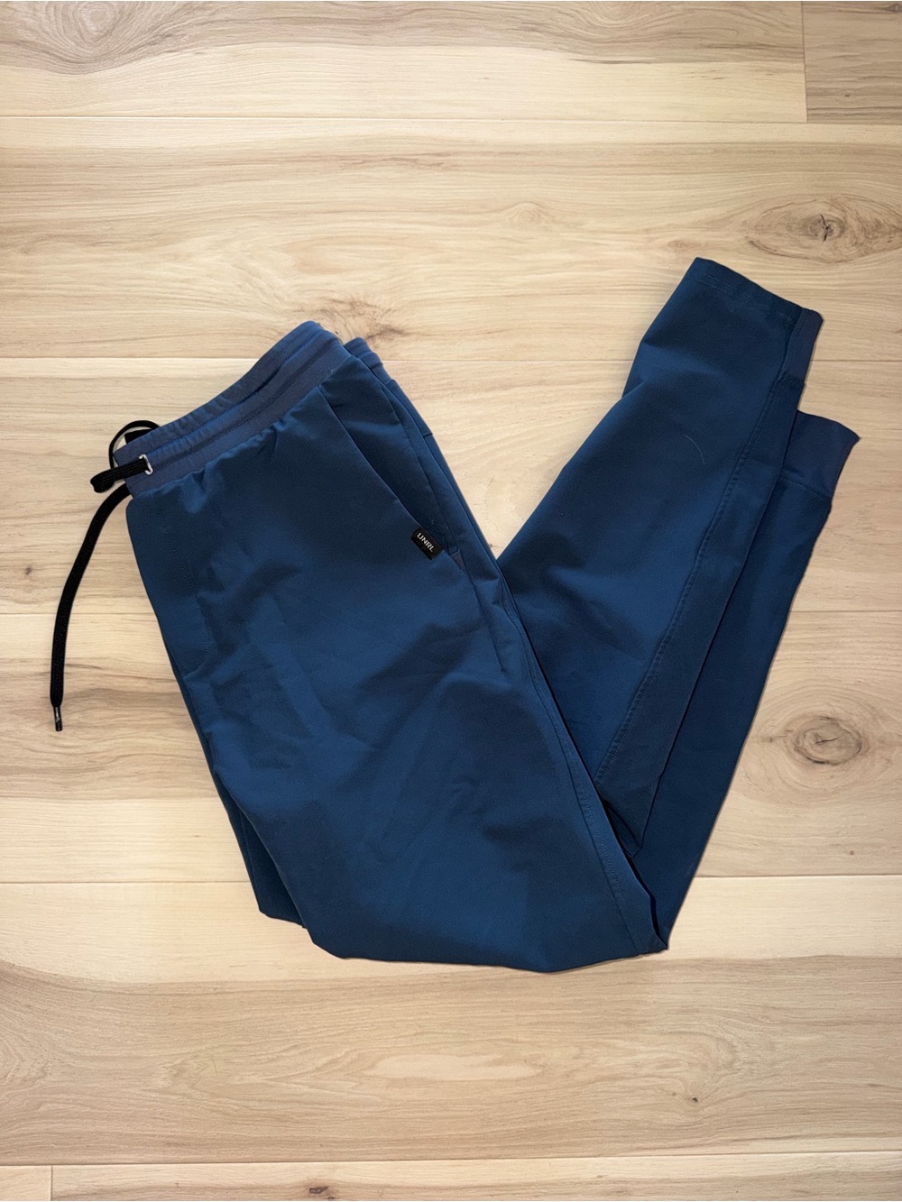 Men's Deep Blue Jogger Pants with Drawstring